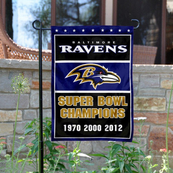 Baltimore Ravens Double-Sided Garden Flag 002 (Pls Check Description For Details)